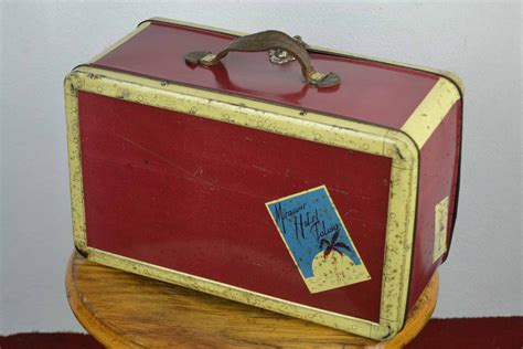 antique tin suitcases